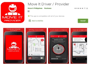 Move It Driver App from Google Play