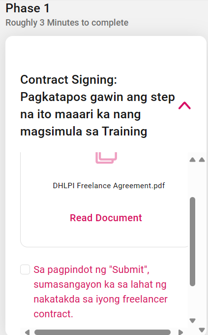 foodpanda contract signing step